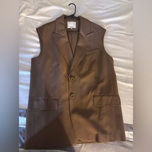 Tibi Tropical Wool Liam Vest